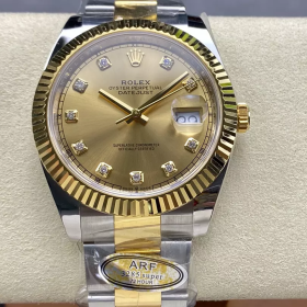 ARF공장 롤렉스 데이저스트 샴폐인 10P 다이얼 41mm 126333 옐로우 골드 오이스터 콤비