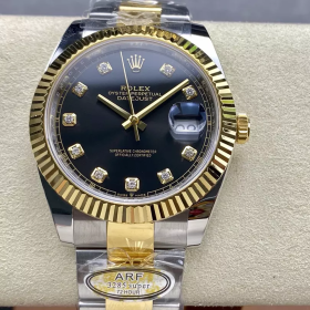 ARF공장 롤렉스 데이저스트 블랙 10P 다이얼 41mm 126333 옐로우 골드 오이스터 콤비