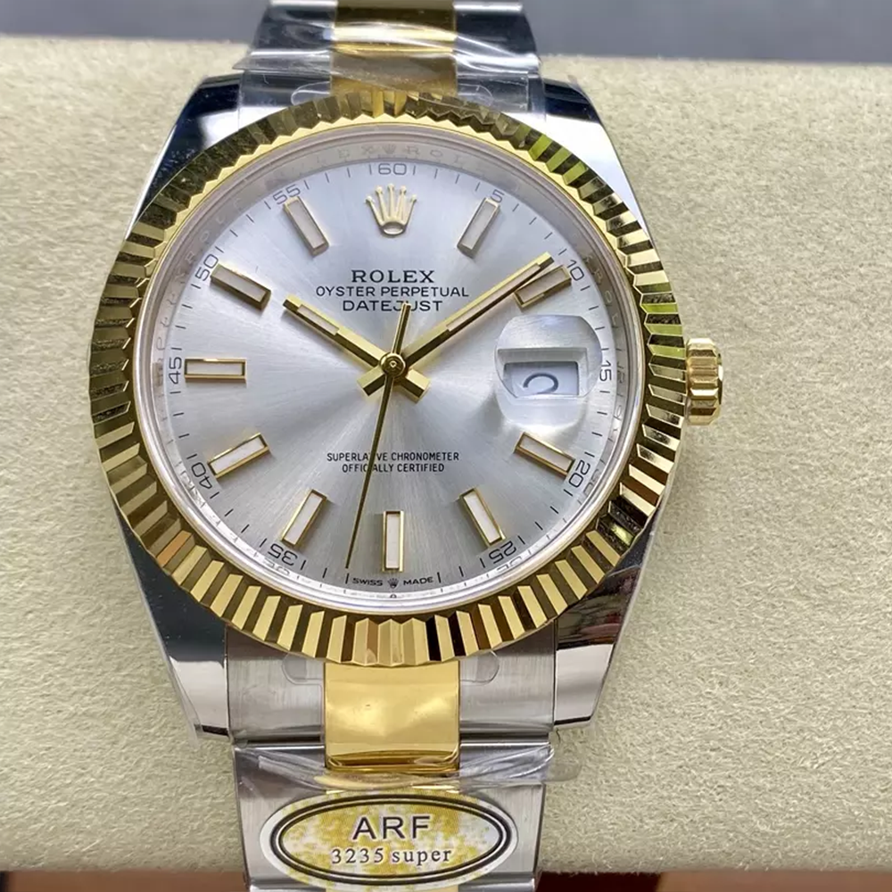ARF공장 롤렉스 데이저스트 실버 다이얼 41mm 126333 옐로우 골드 오이스터 콤비