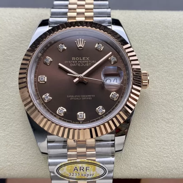 ARF공장 롤렉스 데이저스트 브라운 10P 다이얼 41mm 126331 로즈골드 쥬빌레 콤비