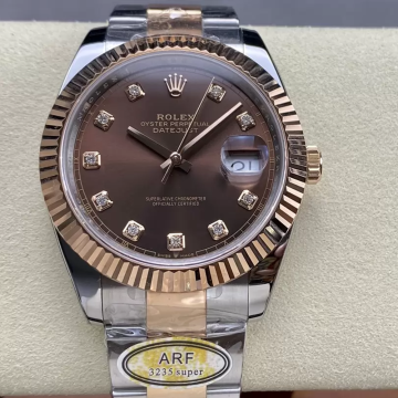 ARF공장 롤렉스 데이저스트 브라운 10P 다이얼 41mm 126331 로즈골드 오이스터 콤비