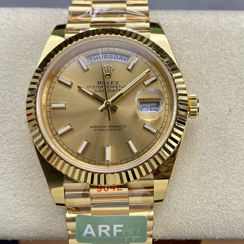 ARF공장 롤렉스 데이데이트 샴폐인 다이얼 40mm 옐로우골드 금통 228238