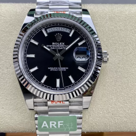 ARF공장 롤렉스 데이데이트 블랙 다이얼 40mm 화이트골드 금통 228236