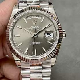 GM공장 V3 롤렉스 데이데이트 40 그레이 다이얼 화이트 골드 금통 228236