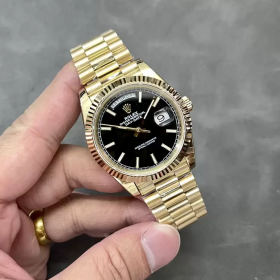 GM공장 V3 롤렉스 데이데이트 40 블랙 다이얼 옐로우 골드 금통 228238