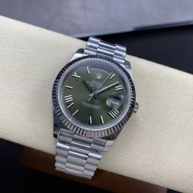 GM공장 V3 롤렉스 데이데이트 40 올리브 그린 다이얼 화이트 골드 금통 228236