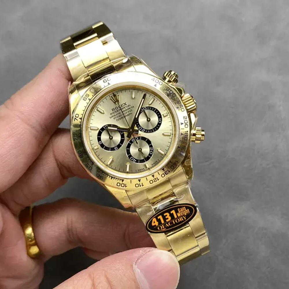 QF공장 롤렉스 데이토나 샴폐인 다이얼 옐로우 골드 금통 126508