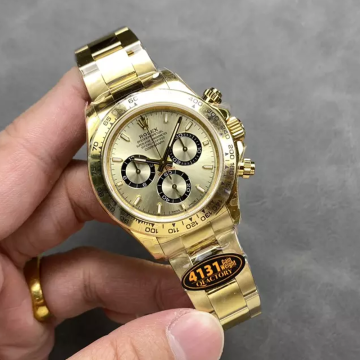 QF공장 롤렉스 데이토나 샴폐인 다이얼 옐로우 골드 금통 126508