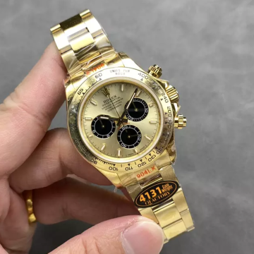 QF공장 롤렉스 데이토나 샴폐인 다이얼 옐로우 골드 금통 126508