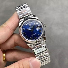 QF공장 롤렉스 데이데이트 36 청판 로만 다이얼 화이트 골드 금통 128236