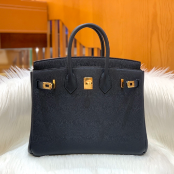 그린엘 에르메스 버킨 25 토고가죽 미드나잇 블루 금장 버클