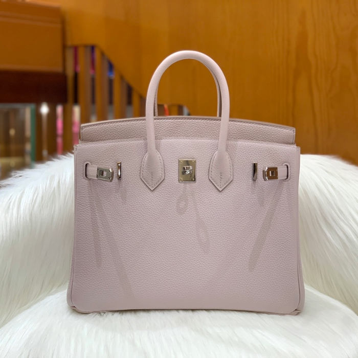 그린엘 에르메스 버킨 25 토고가죽 빈티지 퍼플 실버 버클