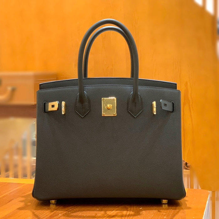 그린엘 에르메스 버킨 30 엡송가죽 블랙 금장 버클