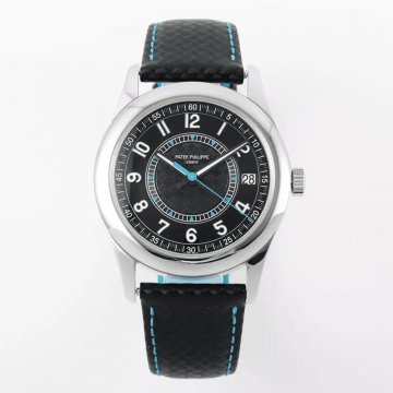 PPF공장 파텍필립 칼라트라바 블랙 / 블루 다이얼 40mm 6007G