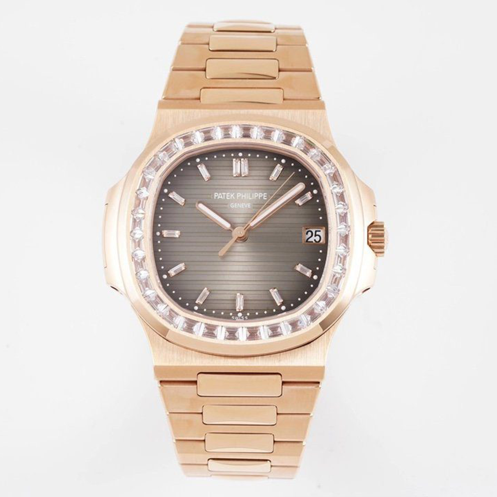 PPF공장 파텍필립 노틸러스 브라운 다이얼 로즈골드 금통 다이아 베젤 5711R