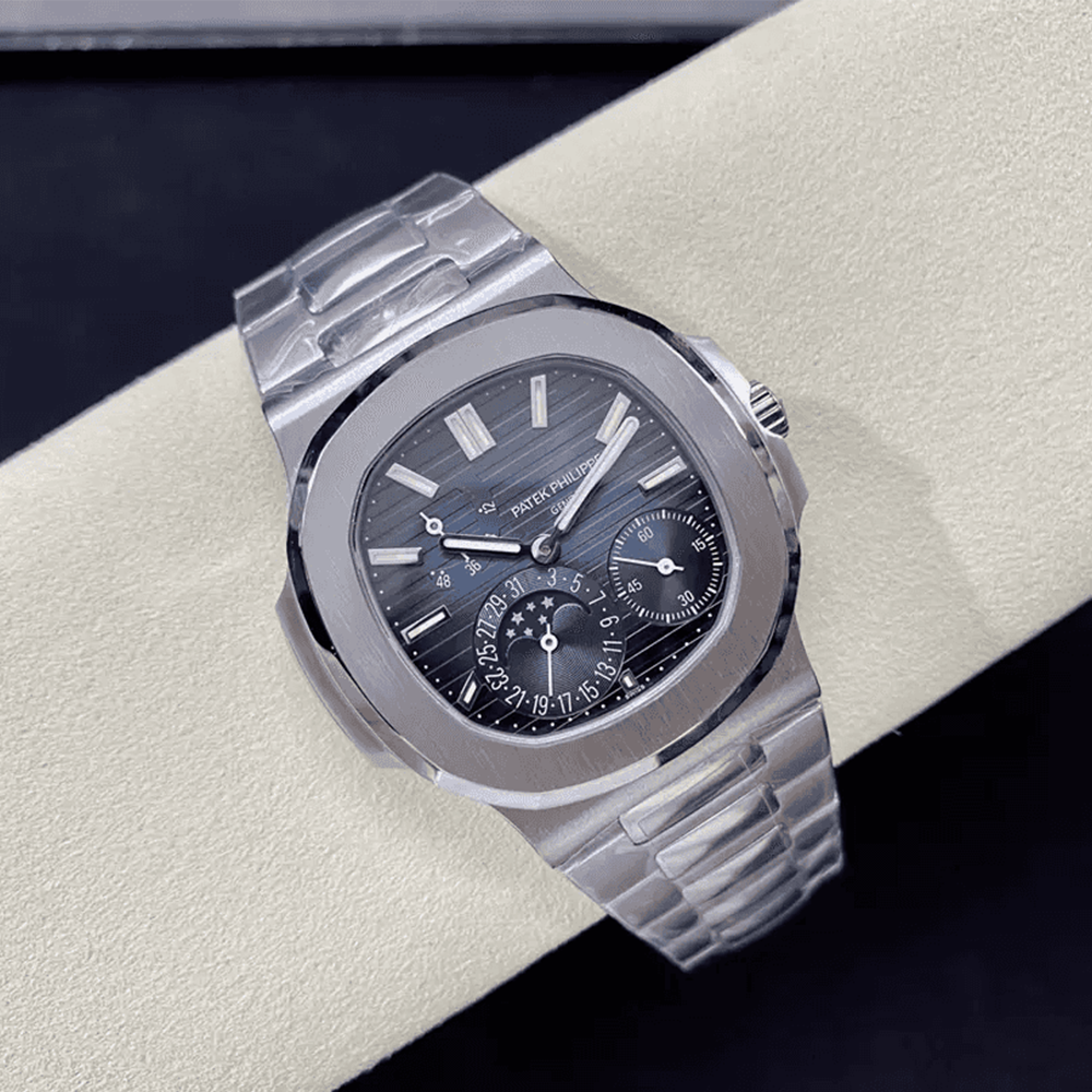 PPF공장 파텍필립 노틸러스 문페이즈 청판 다이얼 스틸 5712