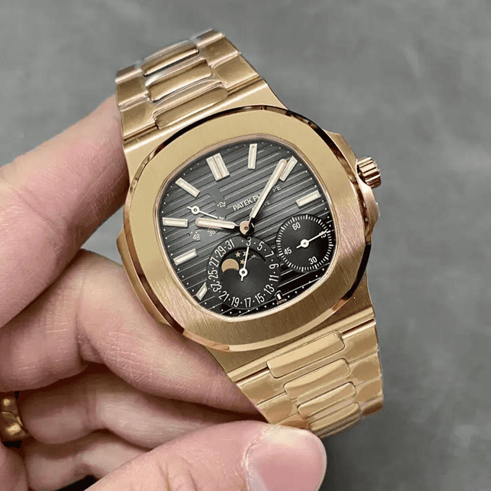 PPF공장 파텍필립 노틸러스 문페이즈 블랙 다이얼 금통 5712R