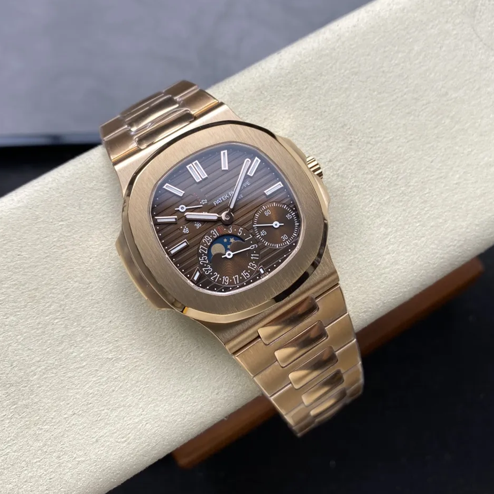 PPF공장 파텍필립 노틸러스 문페이즈 브라운 다이얼 금통 5712R
