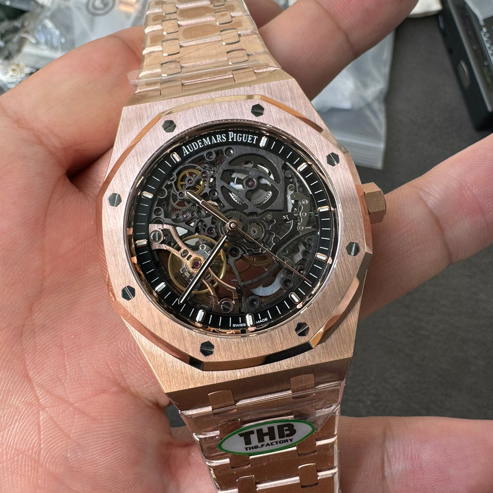 THB 공장 오데마피게 로열오크 더블 밸런스 휠 오픈워크 금통 15407OR.OO.1220OR.01