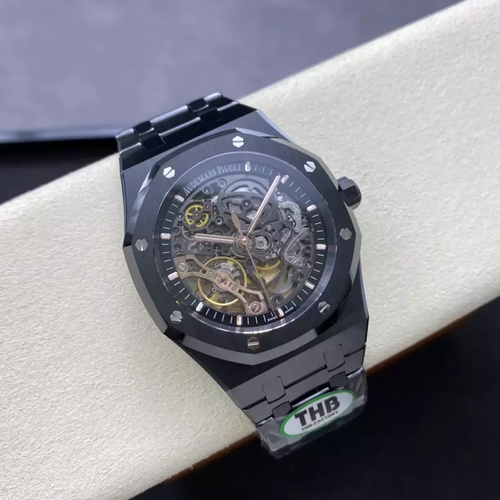 THB 공장 오데마피게 로열오크 더블 밸런스 휠 오픈워크 블랙 세라믹 15416CE.OO.1225CE.01