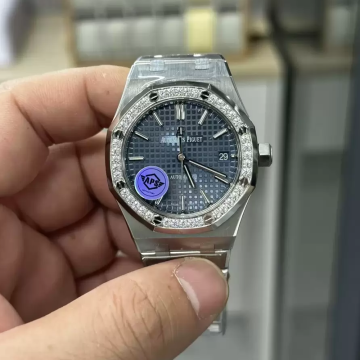 APS공장 오데마피게 로얄오크 청판 다이얼 37mm 다이아 베젤 15451