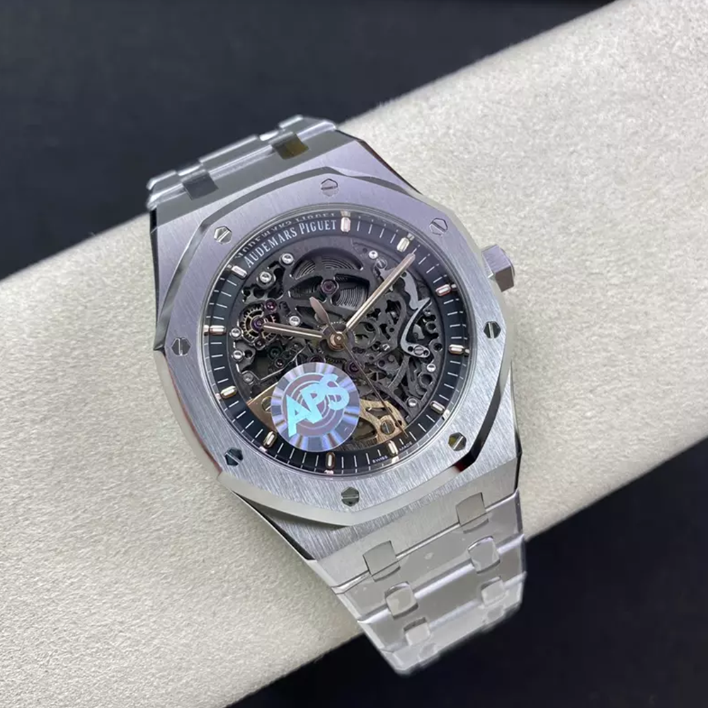 APS공장 오데마피게 로얄오크 더블 밸런스휠 스틸 41mm 15407ST