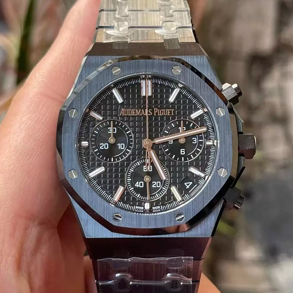 APS공장 오데마피게 로얄오크 크로노그래프 세라믹 블랙 41mm 26240