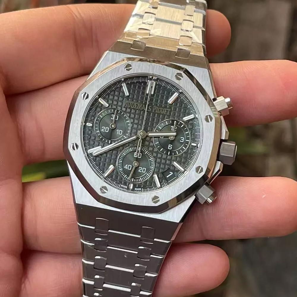 APS공장 오데마피게 로얄오크 크로노그래프 그린 다이얼 41mm 26240