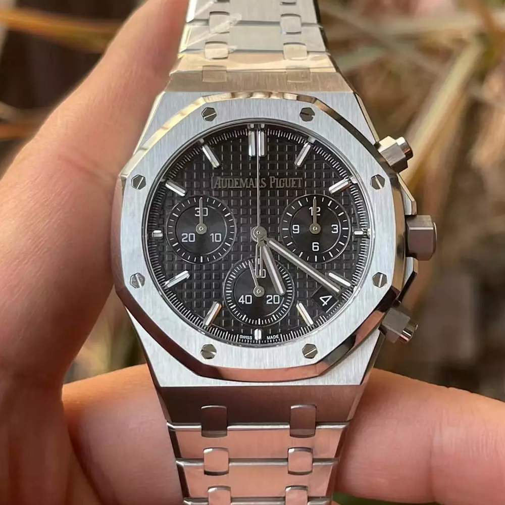 APS공장 오데마피게 로얄오크 크로노그래프 블랙 다이얼 41mm 26240