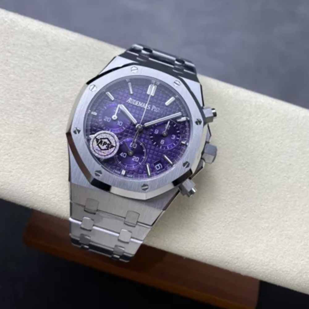 APS공장 오데마피게 로얄오크 크로노그래프 퍼플 다이얼 41mm 26240