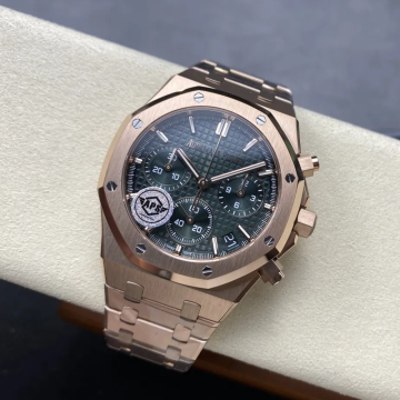 APS공장 오데마피게 로얄오크 크로노그래프 그린 다이얼 41mm 26240 RG
