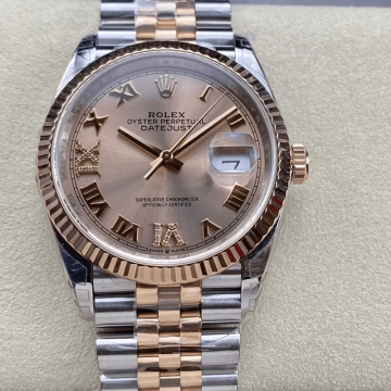 VS공장 롤렉스 데이저스트 36mm 69 다이아 샴폐인 다이얼 로즈골드 콤비 126231