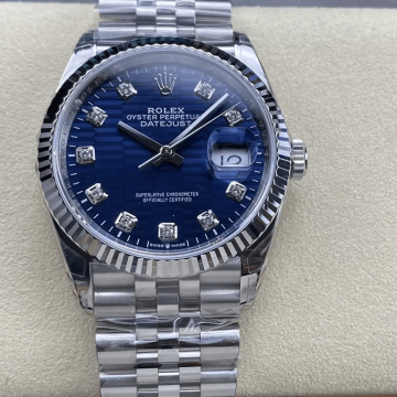VS공장 롤렉스 데이저스트 36mm 모티프 블루 10P 다이얼 126233