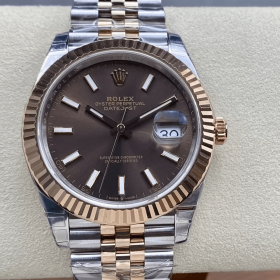 VS공장 롤렉스 데이저스트 41mm 브라운 다이얼 로즈골드 쥬빌레 콤비 126334