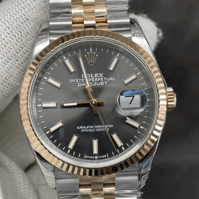 VS공장 롤렉스 데이저스트 36mm 그레이 다이얼 로즈골드 콤비 쥬빌레 126334