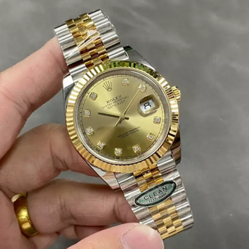 클린공장 롤렉스 데이저스트 36mm 샴폐인 8P 다이얼 옐로우 골드 콤비 126233