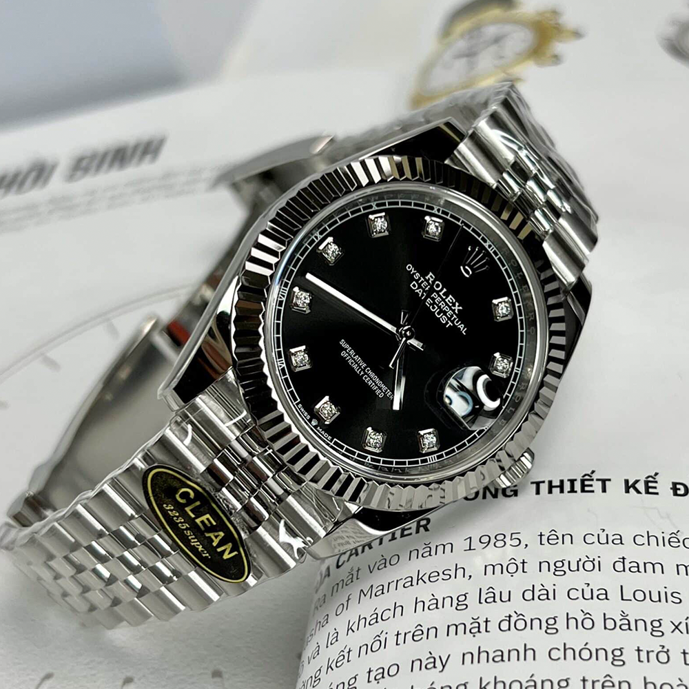 클린공장 롤렉스 데이저스트 검판 10P 다이얼 41mm 쥬빌레 126234