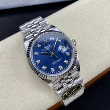 클린공장 롤렉스 데이저스트 청판 10P 모티프 다이얼 36mm 쥬빌레 126234