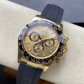 클린공장 롤렉스 데이토나 샴폐인 인덱스 다이얼 옐로우 골드 러버밴드 126518