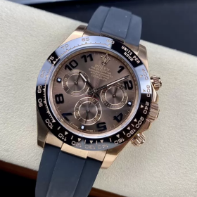 클린공장 롤렉스 데이토나 브라운 다이얼 로즈골드 금통 러버밴드 116515ln