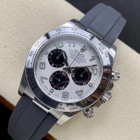 클린공장 롤렉스 데이토나 팬더 다이얼 화이트 골드 금통 러버밴드 m116519