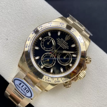 클린공장 롤렉스 데이토나 블랙 다이얼 옐로우 골드 금통 m116508