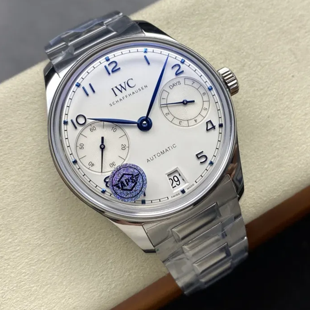 APS공장 IWC 포르투기저 오토매틱 42 화이트 다이얼 스틸 IW501702