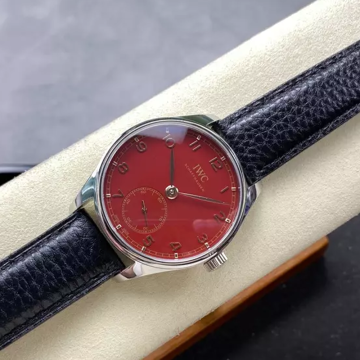 GR공장 IWC 포르투기저 오토매틱 42 레드 다이얼 가죽밴드 IW358315