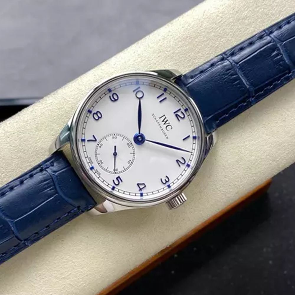 GR공장 IWC 포르투기저 오토매틱 42 화이트 다이얼 가죽밴드 IW358304