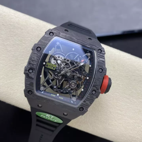 R7공장 리차드밀 라파엘 나달 RM35-02 블랙 카본 / 블랙 러버밴드