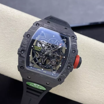 R7공장 리차드밀 라파엘 나달 RM35-02 블랙 카본 / 블랙 러버밴드