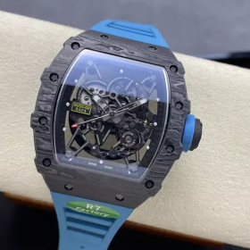 R7공장 리차드밀 라파엘 나달 RM35-02 블랙 카본 / 블루 러버밴드