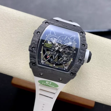 R7공장 리차드밀 라파엘 나달 RM35-02 블랙 카본 / 화이트 러버밴드