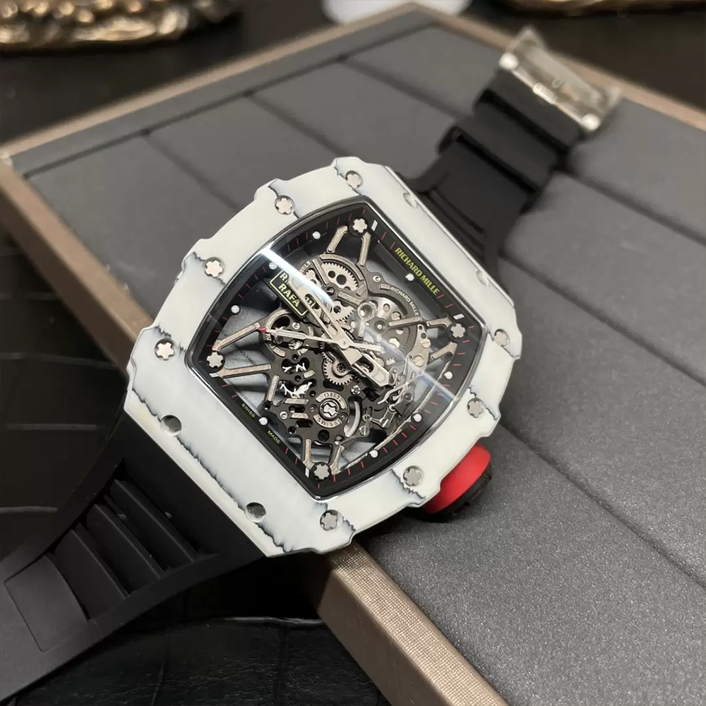 소닉공장 리차드밀 라파엘 나달 RM35-01 화이트 카본 / 블랙 러버밴드